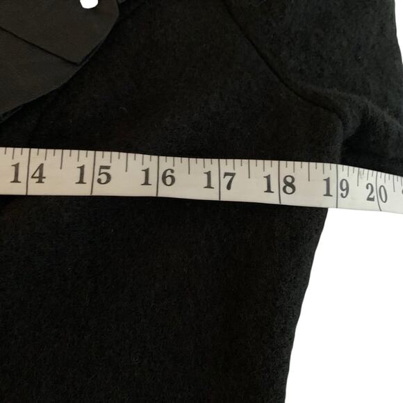 Soft Surroundings Blazer Women's XS Ruffle Collar Wool Blend Whimsigoth Office - Picture 4 of 5